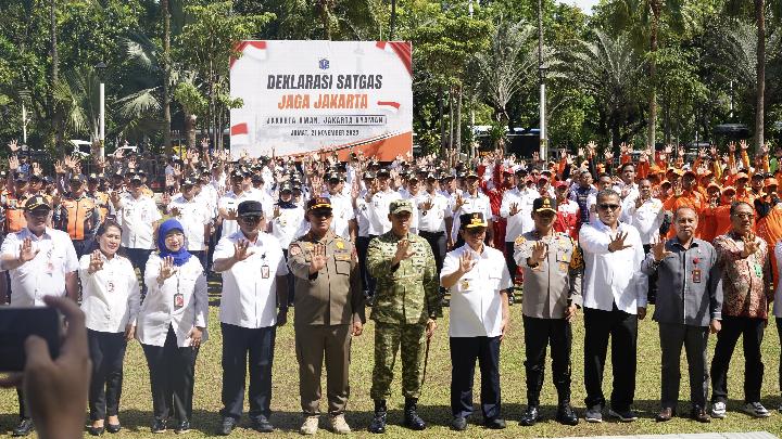 DKI İl Hükümeti, Şehrin Güvenliğini ve Konforunu Sağlamak İçin Jakarta Muhafız Görev Gücü İlan Ediyor