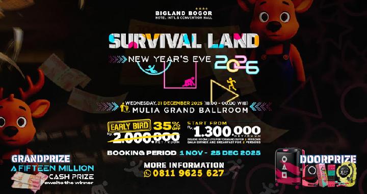 Rayakan Tahun Baru Seru di Bigland Bogor Hotel