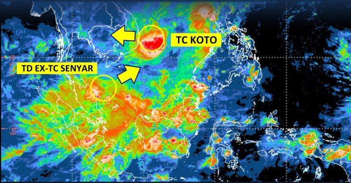 BMKG Reports Ex-Cyclone Senyar Have Intensified Into a Category 1 Storm
