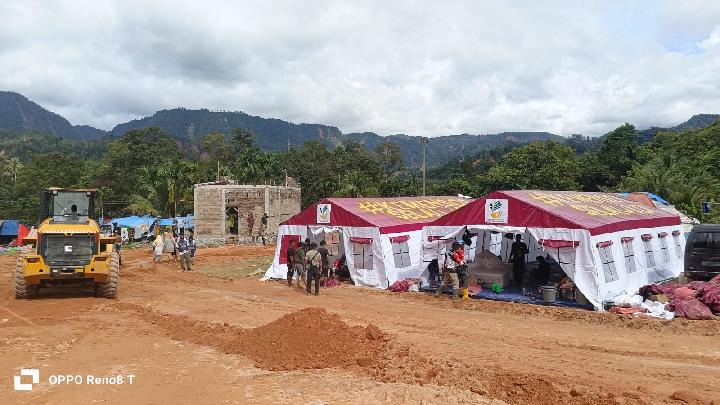 Kemensos Dirikan Kamp Pengungsian di Tanah Merah Tapanuli Tengah