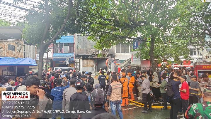 Kemensos Kumpulkan Data Korban Kebakaran Gedung Terra Drone Kemayoran