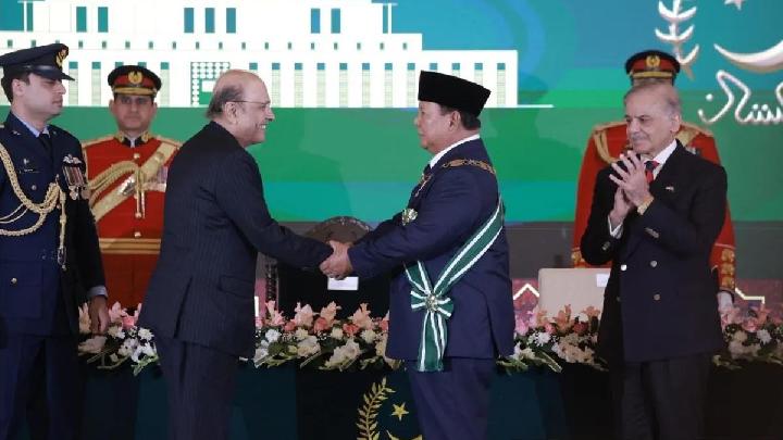 Indonesian President Prabowo Awarded Pakistan's Highest Civilian Honor