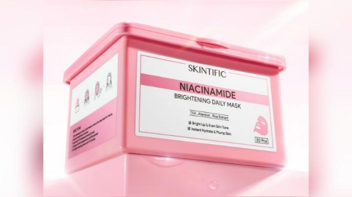 Skintific Niacinamide Brightening Daily Mask, Sheet Mask yang Mencerahkan dalam 10 Menit