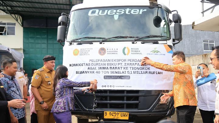 Indonesia Launches First 48-Ton Frozen Durian Export to China
