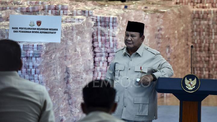 Prabowo’nun orman alanlarının kontrolüne ilişkin bir dizi açıklaması