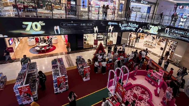 Pusat perbelanjaan DP Mall, Semarang, Jawa Tengah, 28 Desember 2025. Antara/Aprillio Akbar