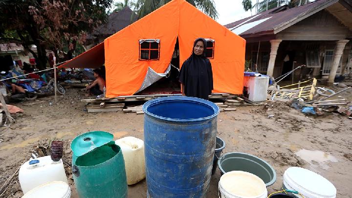 Progres Pembersihan Lumpur di Fasilitas Umum Aceh Tamiang