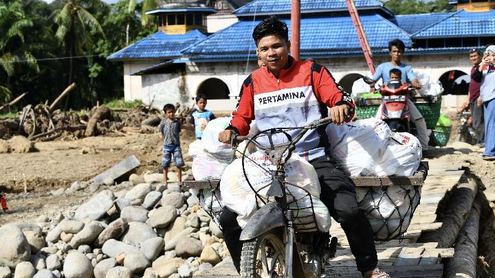 Pertamina Terus Beri BantuanKemanusiaan Satu Bulan Pascabencana Sumatra
