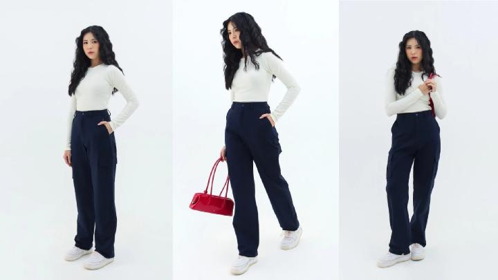 Pilihan Celana Cargo High Waist Wanita