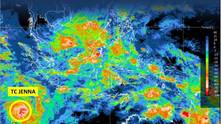 BMKG: Cyclone Seed 91S Develops Into Tropical Cyclone Jenna Near Indonesia