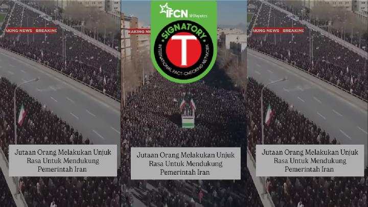 Fact Check: Video Claiming Millions of Pro-Iran Government Protesters Is False