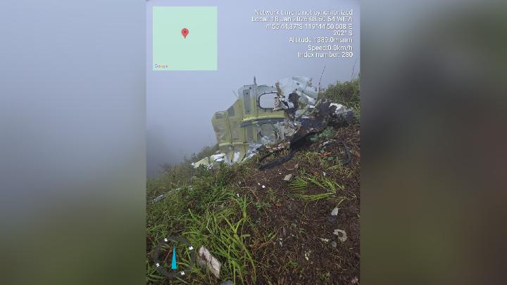 This Is the Condition of ATR 42-500 Aircraft Wreckage at Mount Bulusaraung Peak