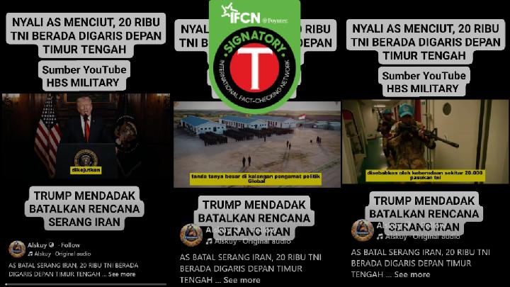 Fact Check: Claim That 20,000 Indonesian Troops Forced US to Cancel Iran Strike Is False