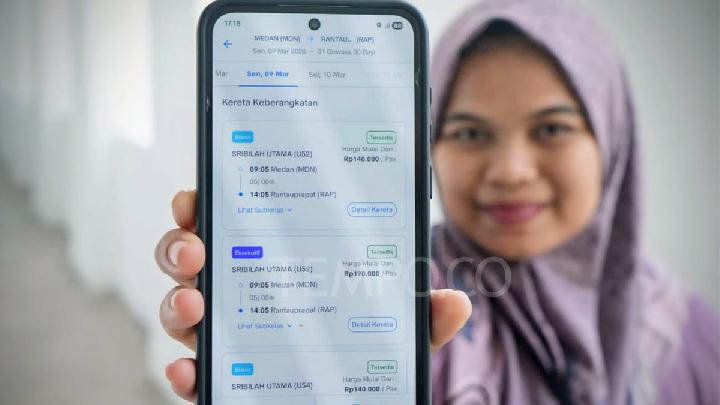 76,49 Persen Tiket Kereta Dipesan Lewat Access by KAI