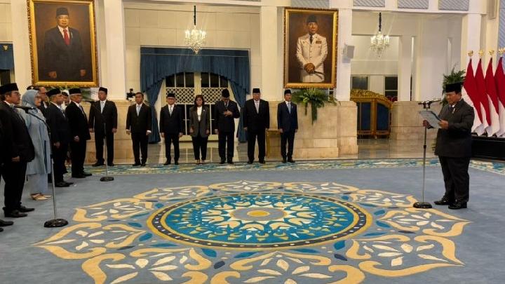 Prabowo Inaugurates National Energy Council Members at State Palace