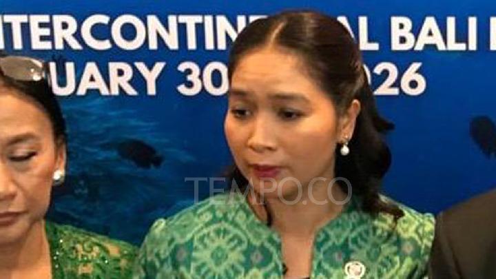 Wakil Menteri Pariwisata Ni Luh Puspa menghadiri pembukaan Bali Ocean Day 2026 di Jimbaran, Bali, 30 Januari 2026. Tempo/Rofiqi Hasan