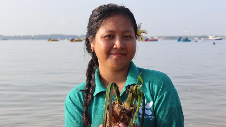 Gusti Ayu Made Mirah Rismayanti yang terpilih menjadi Restoration Steward Laut 2026. Foto/Dok GLF