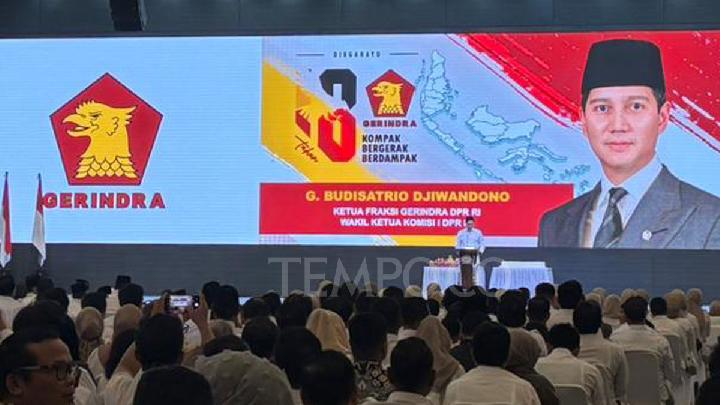 Gerindra Rayakan HUT Ke-18 di DPR