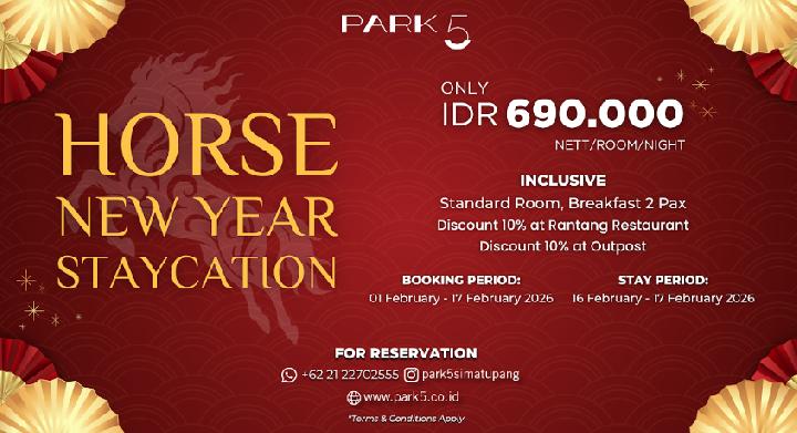 Paket Chinese New Year Staycation di Park 5 Simatupang