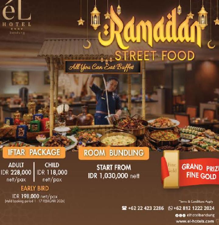 Iftar di eL Hotel Bandung Dapat Hadiah Emas