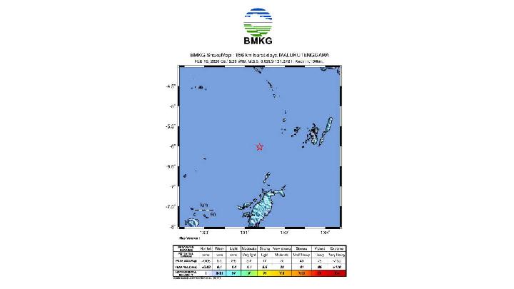 Magnitude 5.5 Earthquake Hits Indonesia's Maluku, No Tsunami Risk