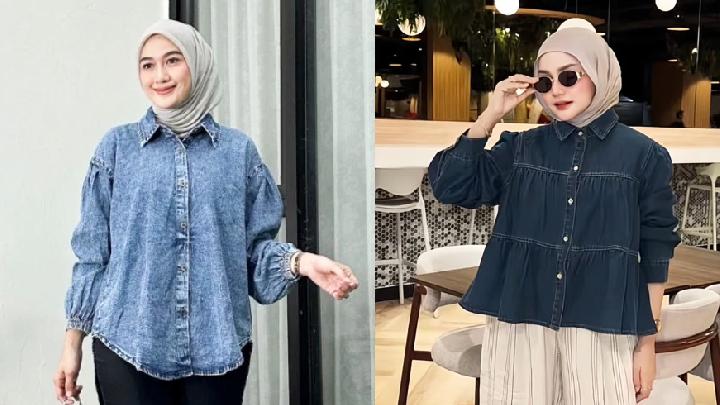 Tampil Keren dengan Blus Denim Kekinian