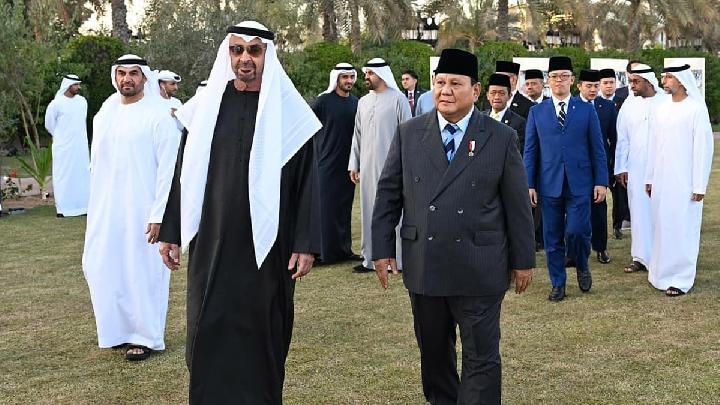 Prabowo Meets UAE President Sheikh Mohamed bin Zayed in Abu Dhabi