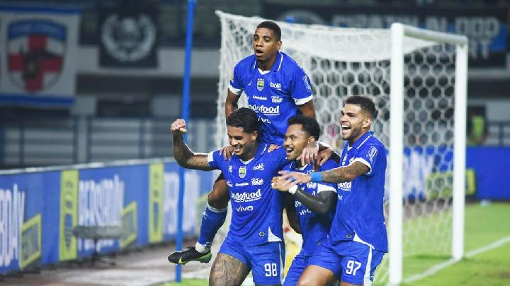 Pemain Persib Bandung melakukan selebrasi. Dok. Persib