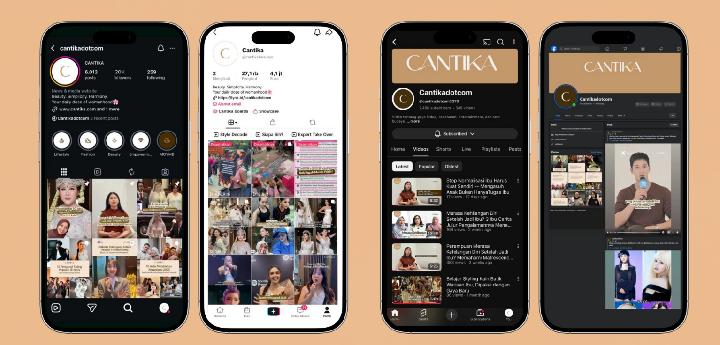 Kenalan Lebih Dekat dengan Media Sosial Cantika: TIkTok, Instagram, dan YouTube