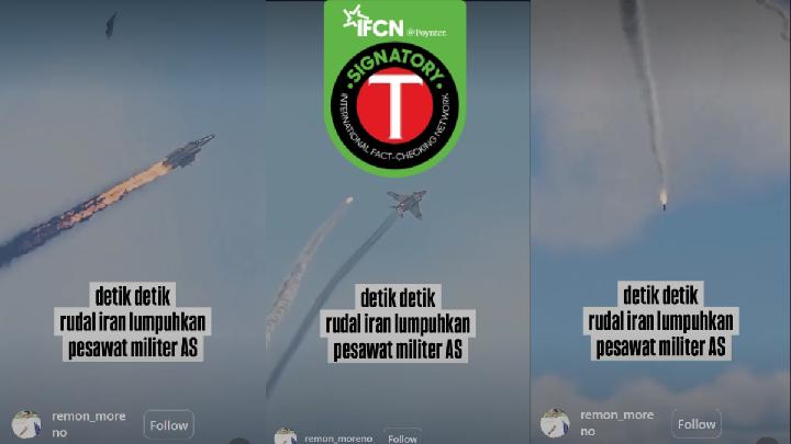 Fact Check: Clip of Iranian Missile Chasing and Blowing Up US Jet Is From a Game