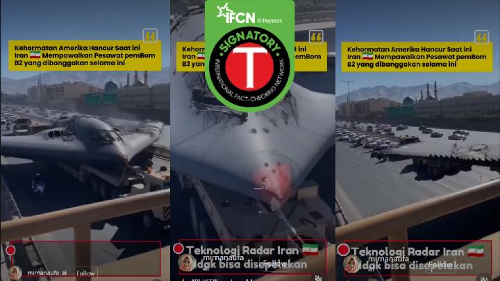 Fact Check: AI Video Falsely Depicts Iran Downing US B-2 Bomber