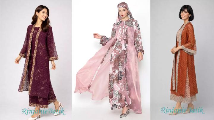 Koleksi Gamis Rinjanie Batik, Tampil Berkarakter di Hari Raya