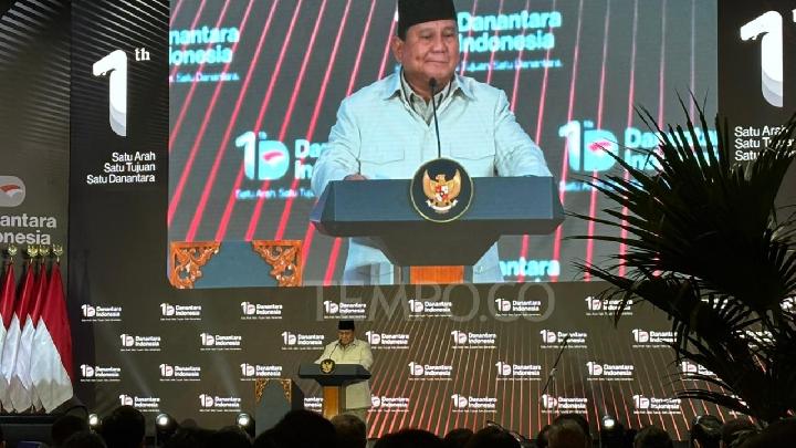 Prabowo Attends Danantara Indonesia Anniversary Celebration