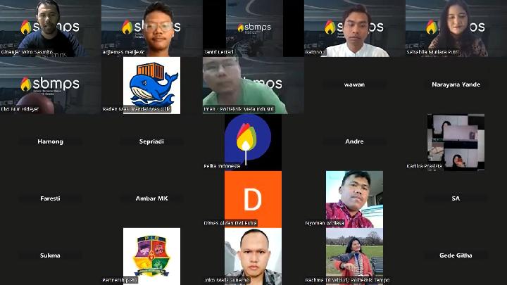 Para perwakilan kampus politeknik swasta se-Indonesia mengikuti peluncuran Seleksi Bersama Masuk Politeknik Swasta (SBMPS) secara daring, Senin 16 Maret 2026. Dok. Pelita Indonesia