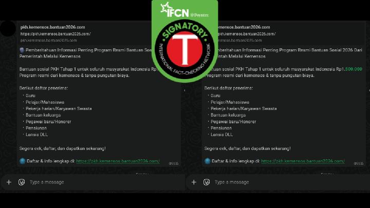 Fact Check: Link for Rp1.5 Million Social Assistance Is Fake