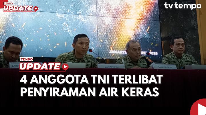 Empat TNI Penyiram Air Keras Andrie Yunus Hadir di Sidang