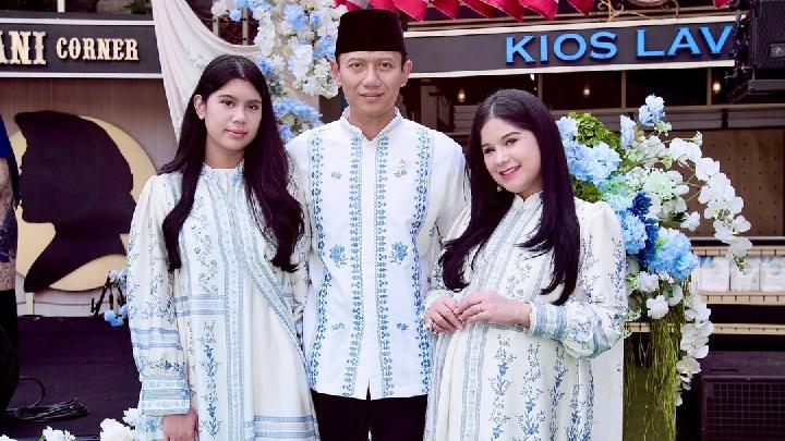 Gaya Kompak Annisa Pohan dan Aira Yudhoyono di Hari Lebaran