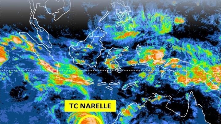 BMKG: Tropical Cyclone Narelle Moves Away from Indonesia