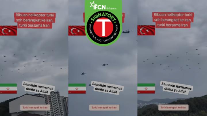 Fact Check: Turkish Helicopters Headed to Iran in Viral Video Is False