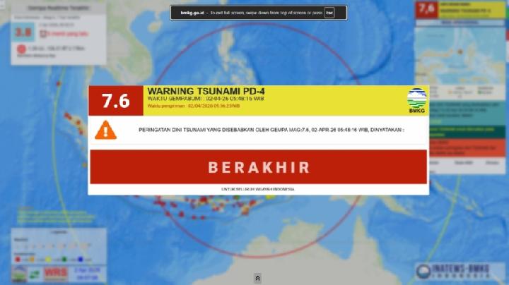 BPBD Maluku Utara Laporkan SituasiTerkini Pascagempa M7,6