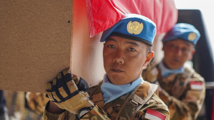 UNIFIL Holds Memorial for Indonesian Peacekeepers Killed in Lebanon