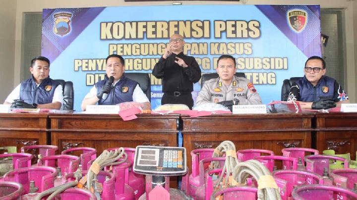 Polisi Bongkar Penyalahgunaan Elpiji Bersubsidi di Jateng