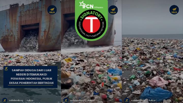 Fact Check: Viral Video of Trash Dumping in Indonesian Waters Is AI