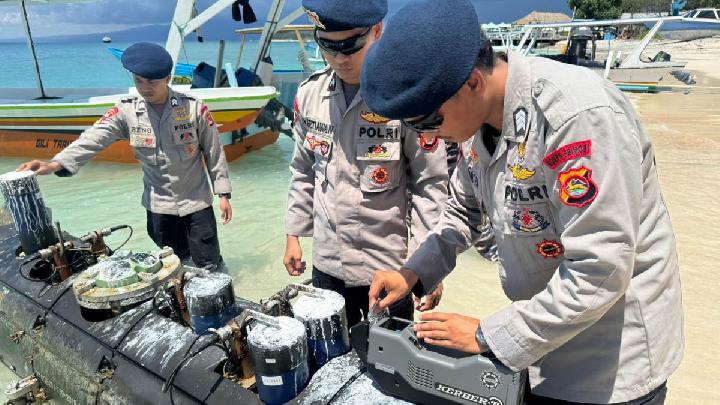 Benda Mirip Torpedo di Gili Trawangan Bukan Bom