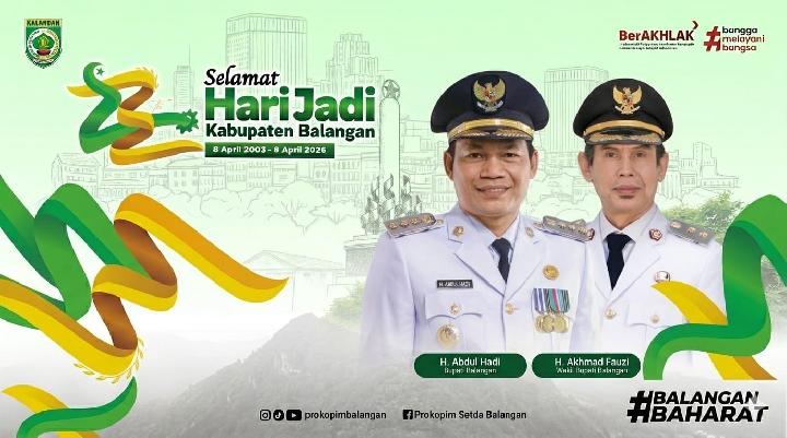HUT Kabupaten Balangan ke-23, Bupati Abdul Hadi: Perkuat Tekad, Berikan yang Terbaik untuk Masyarakat