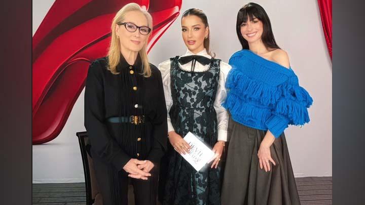 Keseruan Tasya Farasya Bertemu Meryl Streep dan Anne Hathaway di Jepang
