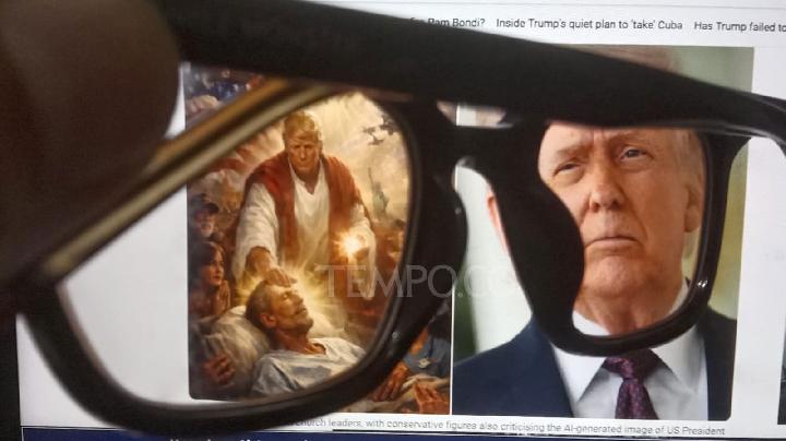 Trump Hapus Gambar Diri Mirip Yesus setelah Tuai Protes