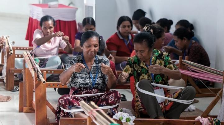 BNPP RI Dorong UMKM Tenun Ikat Belu Naik Kelas