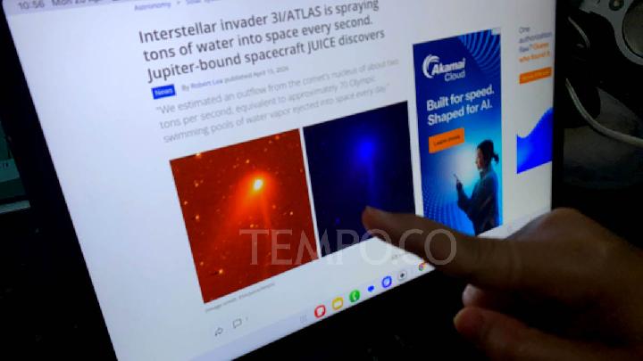 Komet 31/ATLAS Semburkan Berton-ton Air Setiap Detik