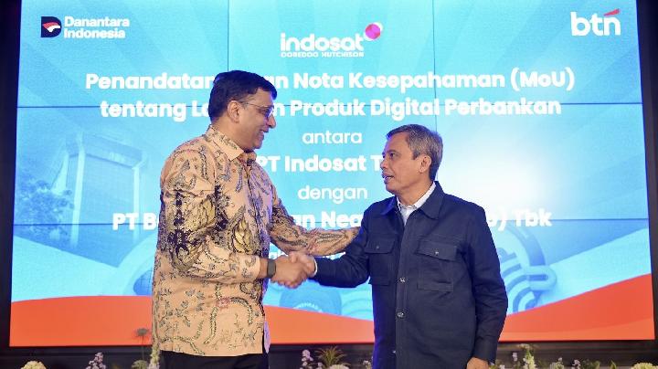 BTN dan Indosat Jajaki Kolaborasi Keuangan Digital
